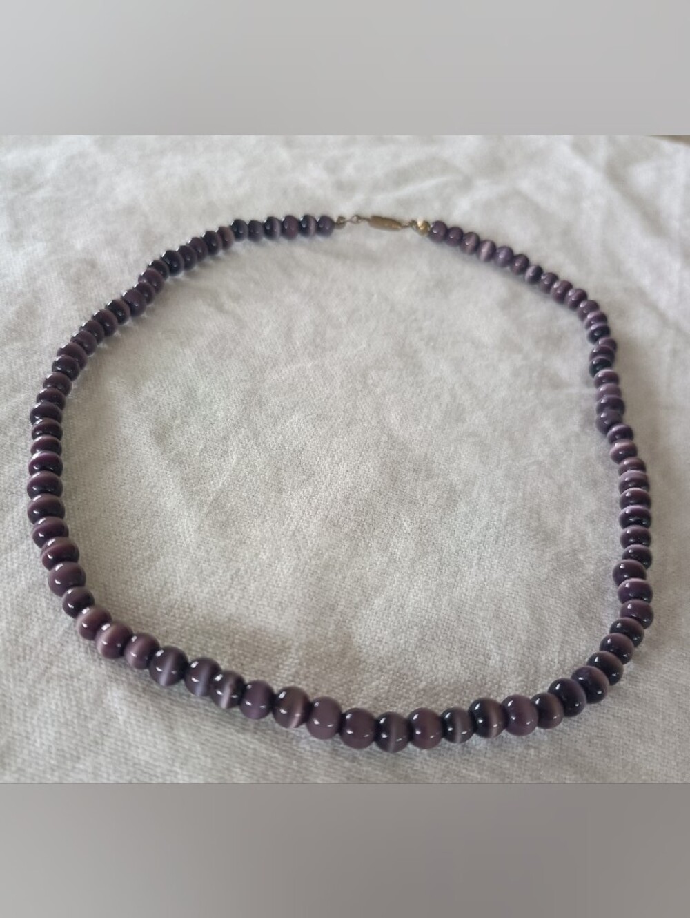 Purple Beaded Women's Necklace - Elegant Purple Strand